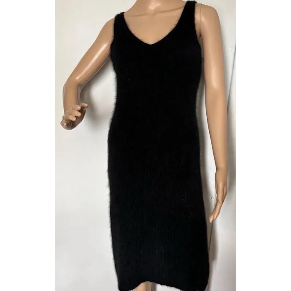 Ralph Lauren Vintage Angora Dress Black  | XS